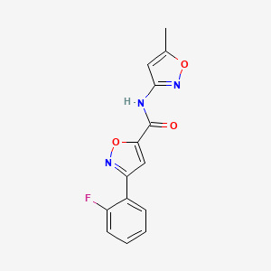 3-(2-FLUOROPHENYL)-N~5~-(5-METHYL-3-ISOXAZOLYL)-5-ISOXAZOLECARBOXAMIDE