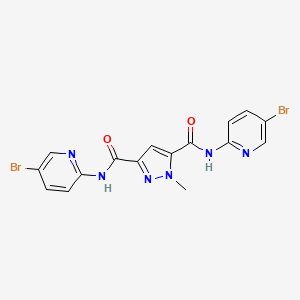 N~3~,N~5~-BIS(5-BROMO-2-PYRIDYL)-1-METHYL-1H-PYRAZOLE-3,5-DICARBOXAMIDE