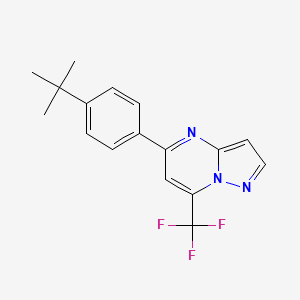 5-[4-(TERT-BUTYL)PHENYL]-7-(TRIFLUOROMETHYL)PYRAZOLO[1,5-A]PYRIMIDINE