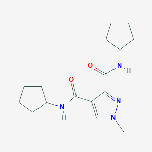 N~3~,N~4~-DICYCLOPENTYL-1-METHYL-1H-PYRAZOLE-3,4-DICARBOXAMIDE