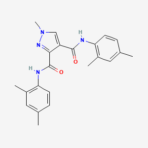 N~3~,N~4~-BIS(2,4-DIMETHYLPHENYL)-1-METHYL-1H-PYRAZOLE-3,4-DICARBOXAMIDE