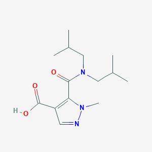 5-[(diisobutylamino)carbonyl]-1-methyl-1H-pyrazole-4-carboxylic acid