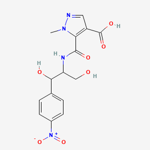 5-({[2-hydroxy-1-(hydroxymethyl)-2-(4-nitrophenyl)ethyl]amino}carbonyl)-1-methyl-1H-pyrazole-4-carboxylic acid