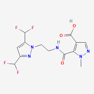 5-[({2-[3,5-bis(difluoromethyl)-1H-pyrazol-1-yl]ethyl}amino)carbonyl]-1-methyl-1H-pyrazole-4-carboxylic acid