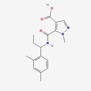 5-({[1-(2,4-dimethylphenyl)propyl]amino}carbonyl)-1-methyl-1H-pyrazole-4-carboxylic acid