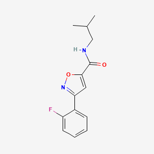 3-(2-fluorophenyl)-N-(2-methylpropyl)-1,2-oxazole-5-carboxamide