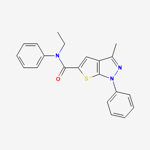 N~5~-ETHYL-3-METHYL-N~5~,1-DIPHENYL-1H-THIENO[2,3-C]PYRAZOLE-5-CARBOXAMIDE