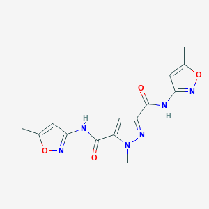 1-METHYL-N~3~,N~5~-BIS(5-METHYL-3-ISOXAZOLYL)-1H-PYRAZOLE-3,5-DICARBOXAMIDE