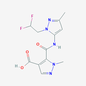 5-({[1-(2,2-difluoroethyl)-3-methyl-1H-pyrazol-5-yl]amino}carbonyl)-1-methyl-1H-pyrazole-4-carboxylic acid