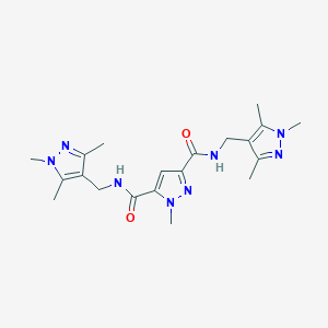 1-METHYL-N~3~,N~5~-BIS[(1,3,5-TRIMETHYL-1H-PYRAZOL-4-YL)METHYL]-1H-PYRAZOLE-3,5-DICARBOXAMIDE