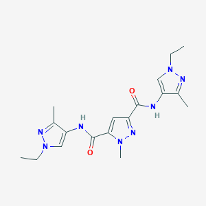 N~3~,N~5~-BIS(1-ETHYL-3-METHYL-1H-PYRAZOL-4-YL)-1-METHYL-1H-PYRAZOLE-3,5-DICARBOXAMIDE