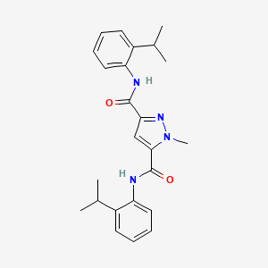 N~3~,N~5~-BIS(2-ISOPROPYLPHENYL)-1-METHYL-1H-PYRAZOLE-3,5-DICARBOXAMIDE