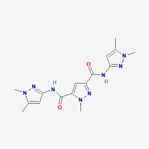 N~3~,N~5~-BIS(1,5-DIMETHYL-1H-PYRAZOL-3-YL)-1-METHYL-1H-PYRAZOLE-3,5-DICARBOXAMIDE