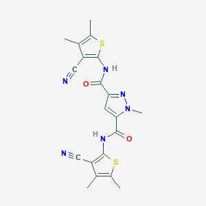 N~3~,N~5~-BIS(3-CYANO-4,5-DIMETHYL-2-THIENYL)-1-METHYL-1H-PYRAZOLE-3,5-DICARBOXAMIDE