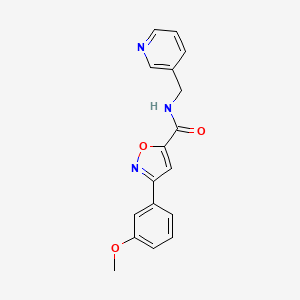 3-(3-METHOXYPHENYL)-N~5~-(3-PYRIDYLMETHYL)-5-ISOXAZOLECARBOXAMIDE