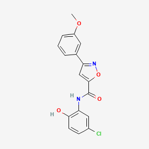 N~5~-(5-CHLORO-2-HYDROXYPHENYL)-3-(3-METHOXYPHENYL)-5-ISOXAZOLECARBOXAMIDE