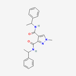 1-METHYL-N~3~,N~4~-BIS(1-PHENYLETHYL)-1H-PYRAZOLE-3,4-DICARBOXAMIDE