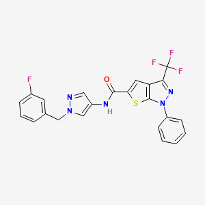 N~5~-[1-(3-FLUOROBENZYL)-1H-PYRAZOL-4-YL]-1-PHENYL-3-(TRIFLUOROMETHYL)-1H-THIENO[2,3-C]PYRAZOLE-5-CARBOXAMIDE