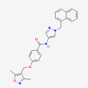 4-[(3,5-DIMETHYL-4-ISOXAZOLYL)METHOXY]-N~1~-[1-(1-NAPHTHYLMETHYL)-1H-PYRAZOL-4-YL]BENZAMIDE