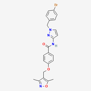 N~1~-[1-(4-BROMOBENZYL)-1H-PYRAZOL-3-YL]-4-[(3,5-DIMETHYL-4-ISOXAZOLYL)METHOXY]BENZAMIDE