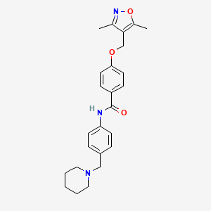 4-[(3,5-DIMETHYL-4-ISOXAZOLYL)METHOXY]-N~1~-[4-(PIPERIDINOMETHYL)PHENYL]BENZAMIDE