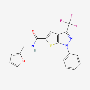 N~5~-(2-FURYLMETHYL)-1-PHENYL-3-(TRIFLUOROMETHYL)-1H-THIENO[2,3-C]PYRAZOLE-5-CARBOXAMIDE