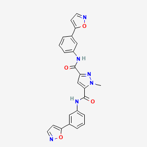 N~3~,N~5~-BIS[3-(5-ISOXAZOLYL)PHENYL]-1-METHYL-1H-PYRAZOLE-3,5-DICARBOXAMIDE