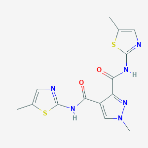 1-METHYL-N~3~,N~4~-BIS(5-METHYL-1,3-THIAZOL-2-YL)-1H-PYRAZOLE-3,4-DICARBOXAMIDE