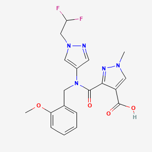 3-{[[1-(2,2-difluoroethyl)-1H-pyrazol-4-yl](2-methoxybenzyl)amino]carbonyl}-1-methyl-1H-pyrazole-4-carboxylic acid