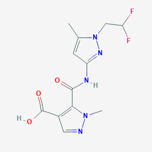 5-({[1-(2,2-difluoroethyl)-5-methyl-1H-pyrazol-3-yl]amino}carbonyl)-1-methyl-1H-pyrazole-4-carboxylic acid