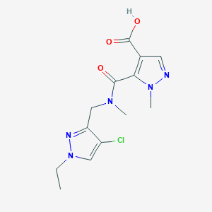 5-{[[(4-chloro-1-ethyl-1H-pyrazol-3-yl)methyl](methyl)amino]carbonyl}-1-methyl-1H-pyrazole-4-carboxylic acid