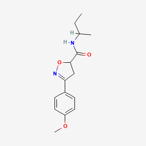 N-(butan-2-yl)-3-(4-methoxyphenyl)-4,5-dihydro-1,2-oxazole-5-carboxamide