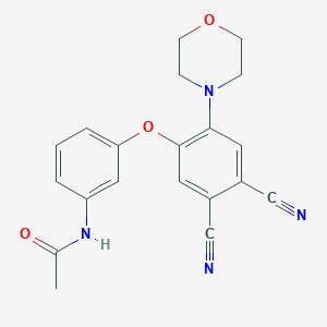 N-{3-[4,5-dicyano-2-(4-morpholinyl)phenoxy]phenyl}acetamide