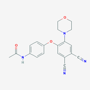 molecular formula C20H18N4O3 B437379 N-[4-(4,5-Dicyano-2-morpholin-4-yl-phenoxy)-phenyl]-acetamide CAS No. 634169-26-9