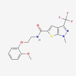 N~5~-[2-(2-METHOXYPHENOXY)ETHYL]-1-METHYL-3-(TRIFLUOROMETHYL)-1H-THIENO[2,3-C]PYRAZOLE-5-CARBOXAMIDE