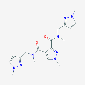 N,N',1-trimethyl-N,N'-bis[(1-methyl-1H-pyrazol-3-yl)methyl]-1H-pyrazole-3,4-dicarboxamide