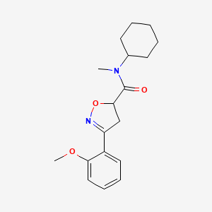 N-cyclohexyl-3-(2-methoxyphenyl)-N-methyl-4,5-dihydro-5-isoxazolecarboxamide