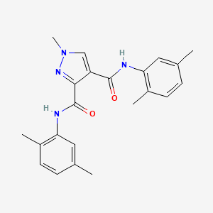 N,N'-bis(2,5-dimethylphenyl)-1-methyl-1H-pyrazole-3,4-dicarboxamide