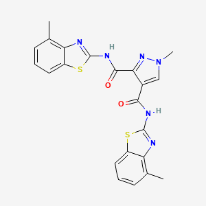 1-METHYL-N~3~,N~4~-BIS(4-METHYL-1,3-BENZOTHIAZOL-2-YL)-1H-PYRAZOLE-3,4-DICARBOXAMIDE