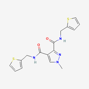 1-METHYL-N~3~,N~4~-BIS(2-THIENYLMETHYL)-1H-PYRAZOLE-3,4-DICARBOXAMIDE