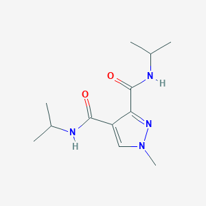 molecular formula C12H20N4O2 B4373905 N,N'-diisopropyl-1-methyl-1H-pyrazole-3,4-dicarboxamide 