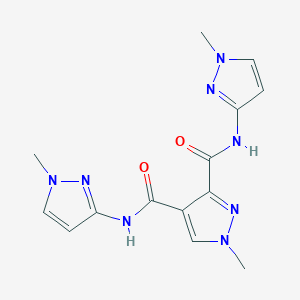 1-METHYL-N~3~,N~4~-BIS(1-METHYL-1H-PYRAZOL-3-YL)-1H-PYRAZOLE-3,4-DICARBOXAMIDE