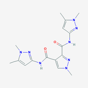 N~3~,N~4~-BIS(1,5-DIMETHYL-1H-PYRAZOL-3-YL)-1-METHYL-1H-PYRAZOLE-3,4-DICARBOXAMIDE