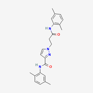 N-(2,5-dimethylphenyl)-1-{3-[(2,5-dimethylphenyl)amino]-3-oxopropyl}-1H-pyrazole-3-carboxamide