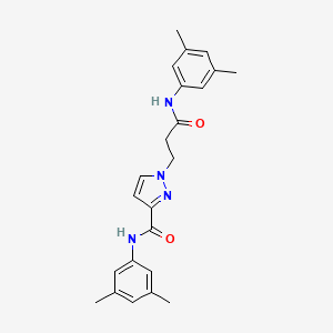 1-[3-(3,5-DIMETHYLANILINO)-3-OXOPROPYL]-N~3~-(3,5-DIMETHYLPHENYL)-1H-PYRAZOLE-3-CARBOXAMIDE