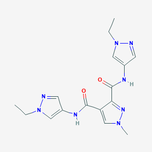 N,N'-bis(1-ethyl-1H-pyrazol-4-yl)-1-methyl-1H-pyrazole-3,4-dicarboxamide