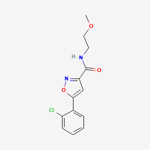 5-(2-chlorophenyl)-N-(2-methoxyethyl)-1,2-oxazole-3-carboxamide