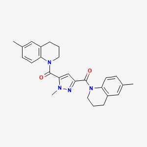 [6-METHYL-3,4-DIHYDRO-1(2H)-QUINOLINYL](1-METHYL-3-{[6-METHYL-3,4-DIHYDRO-1(2H)-QUINOLINYL]CARBONYL}-1H-PYRAZOL-5-YL)METHANONE