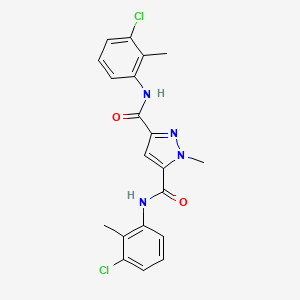 N~3~,N~5~-BIS(3-CHLORO-2-METHYLPHENYL)-1-METHYL-1H-PYRAZOLE-3,5-DICARBOXAMIDE