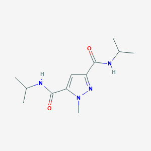 1-methyl-3-N,5-N-di(propan-2-yl)pyrazole-3,5-dicarboxamide